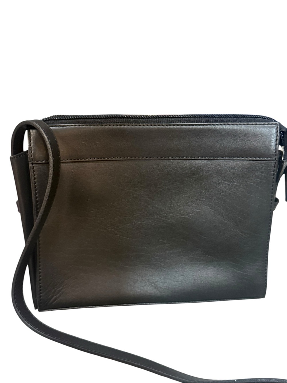 Cutter & Buck Black Leather Crossbody Bag